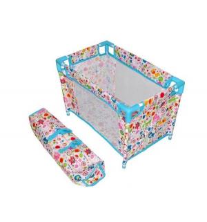 Мебель для куклы  Кроватка Фантазия разборная голубая 53.5 x 32 33.5 см Mary Poppins