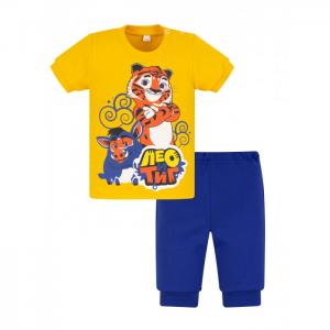 Комплект для мальчика Тиг и Куба (футболка брюки) ЛТ759п Утёнок