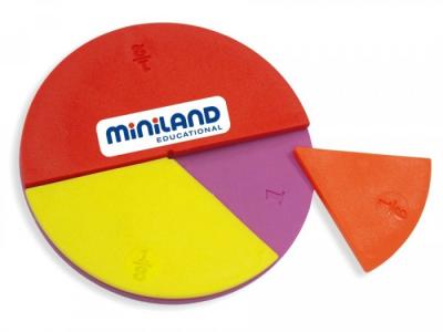 Набор для изучения дробей Fraction Set (60 элементов) Miniland