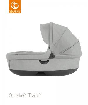 Люлька для коляски  Crusi Trailz Grey Melange, цвет: серый меланж Stokke