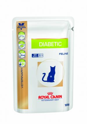 Корм диетический влажный  Veterinary Diet Diabetic для взрослых кошек при сахарном диабете, 100г Royal Canin