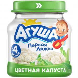 Пюре  цветная капуста с 5 месяцев, 80 г Агуша