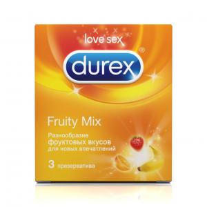 Презервативы  Fruity Mix ароматизированные, 3 шт Durex