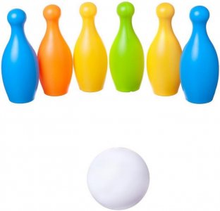 Игровой набор Боулинг с 6 кеглями и шаром Junfa