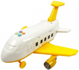 Игровой набор Грузовой самолет с 3 машинками и набором дорожных знаков Sharktoys
