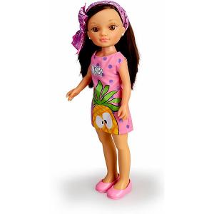 Кукла-модница  Нэнси брюнетка, 42 см Famosa. Цвет: розовый