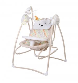 Электрокачели BabyCare Butterfly 2 в 1 с адаптером, цвет: Beige Baby Care