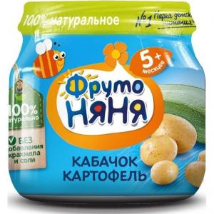 Пюре  картофель-кабачок с 5 месяцев, 80 г ФрутоНяня