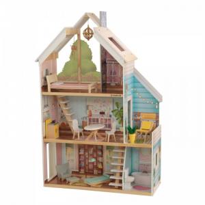 Кукольный домик Зоя интерактивный с мебелью (13 элементов) KidKraft