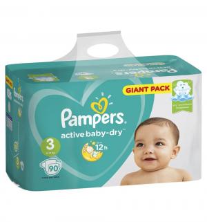 Подгузники  Active Baby-Dry (6-10 кг) 90 шт. Pampers
