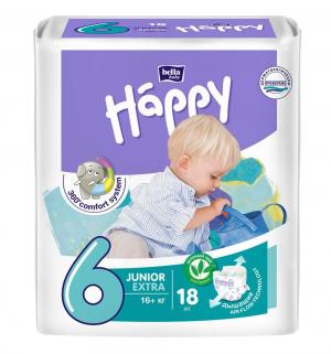Подгузники  Baby Happy Junior Extra 6 (от 16 кг) 18 шт. Bella