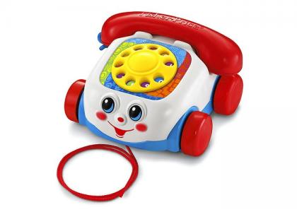 Каталка-игрушка  Mattel Говорящий телефон на колесах Fisher Price
