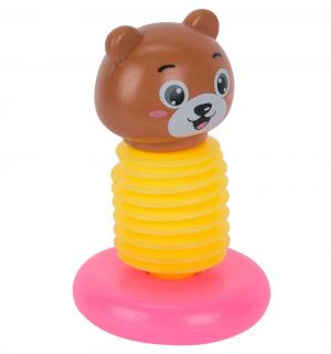 Развивающая игрушка  Медвежонок, розово-желтый S+S Toys
