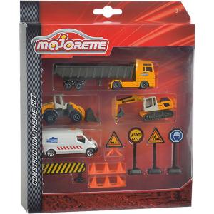 Игровой набор  Строительная техника с аксессуарами Majorette. Цвет: weiß/beige