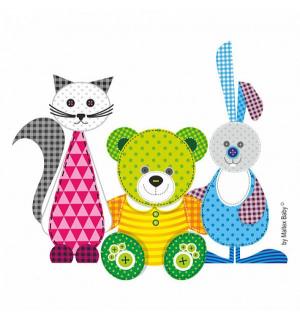 Ванночка  Mishka 100 см, цвет: розовый Maltex