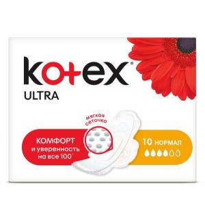 Прокладки  гигиенические Ultra Dry & Soft Normal, 10 шт Kotex