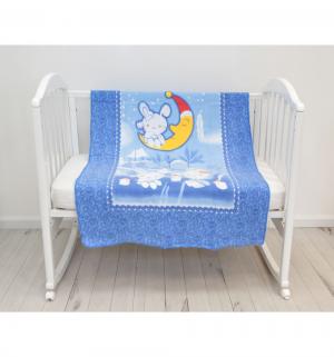 Одеяло Зайка на луне 140 х 100 см, цвет: голубой Baby Nice