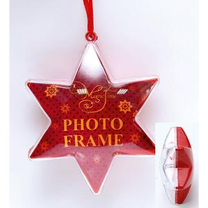 Украшение новогоднее подвесное Красное сияние, арт.42314 звезда из поливинилхлорида Magic Time