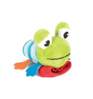 Мягкая игрушка-погремушка  Лягушонок Квака Happy Snail