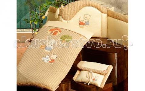 Комплект в кроватку  Biba - комплект: бортик, одеяльце BabyPiu