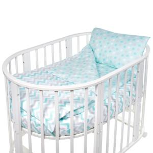 Комплект постельного белья  Colori Blu, цвет: голубой 4 предмета наволочка 60 х 40 см Sweet Baby