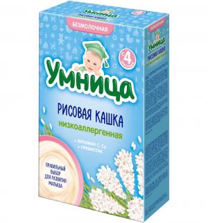 Каша  безмолочная Рисовая с 4 месяцев 200 г Умница