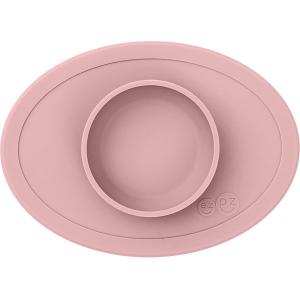 Тарелка с подставкой  Tiny Bowl нежно-розовый Ezpz