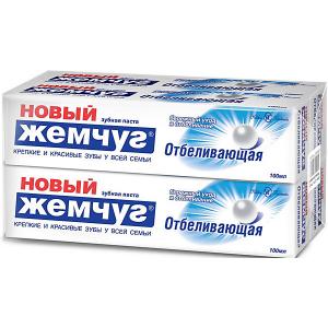 Зубная паста Новый Жемчуг Отбеливающая, 100 мл, 4 шт Невская косметика