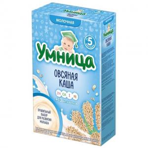 Каша  молочная Овсяная с 5 месяцев 200 г Умница