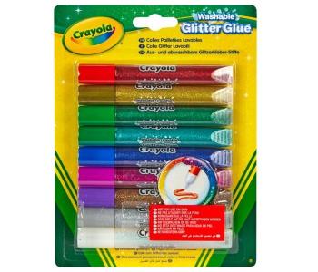 Клей с блестками 9 цветов Crayola