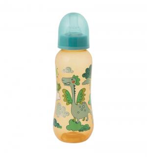 Бутылочка  с силиконовой соской полипропилен рождения, 250 мл, цвет: зеленый Мир Детства