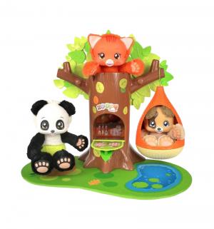 Набор игровой  Питомец Мишка + дерево с гнездом 23 см Zoopy