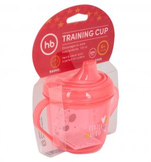 Поильник  Training cup С ручками, цвет: красный Happy Baby