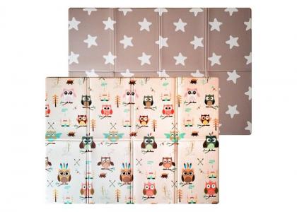 Игровой коврик  двухсторонний Soft Owl & Star (книжка) 190х130х1 см Mambobaby