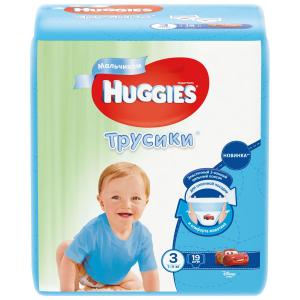 Трусики-подгузники  для мальчиков (7-11 кг) 19 шт. Huggies