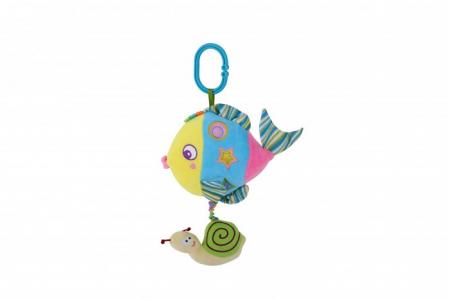 Подвесная игрушка  музыкальная Toys Разноцветная Рыбка Bertoni (Lorelli)