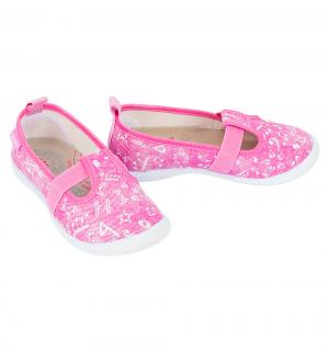 Туфли текстильные , цвет: розовый Котофей