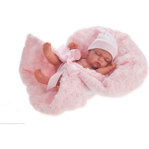Кукла-младенец Juan Antonio Munecas Франциско в розовом, 26 см. Цвет: розовый