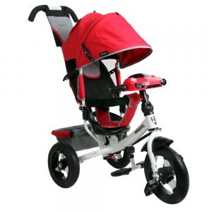 Трехколесный велосипед  Comfort 12x10 AIR Car 2, цвет: красный Moby Kids