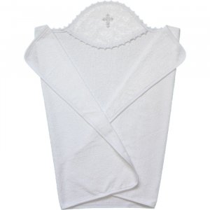 Крестильное полотенце с капюшоном 100х75 Золотой Гусь