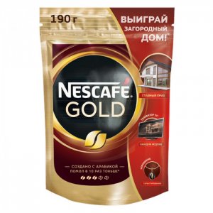 Кофе растворимый с молотым Gold тонкий помол 190 г Nescafe