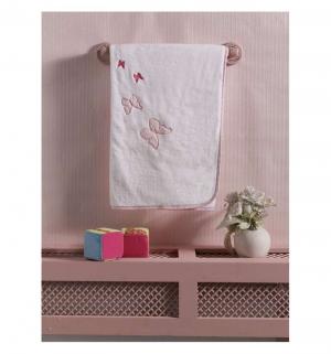 Плед  Sweet Flowers 90 х 80 см, цвет: белый/розовый Kidboo