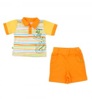 Комплект футболка/шорты  Riko, цвет: оранжевый Ewa Klucze