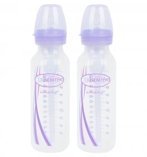 Набор бутылочек Dr.Browns Options с узким горлышком полипропилен рождения, 250 мл, цвет: лаванда Dr.Brown's
