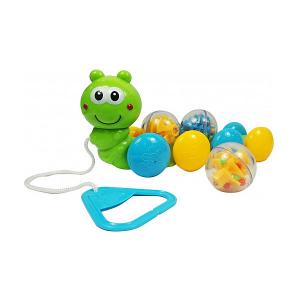 Игрушка-каталка  Гусеница с шариками Bebelino. Цвет: разноцветный