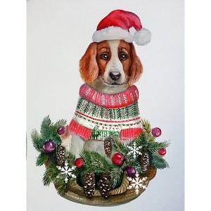 Декоративная фигурка  Собака с ёлочкой, 11 см Magic Time