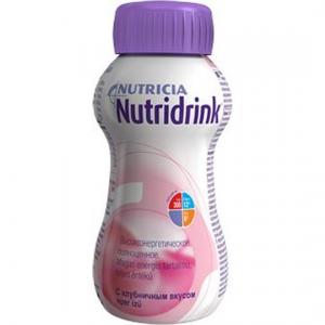 Молочная смесь  для энтерального питания клубника с 3 лет, 200 г Nutridrink