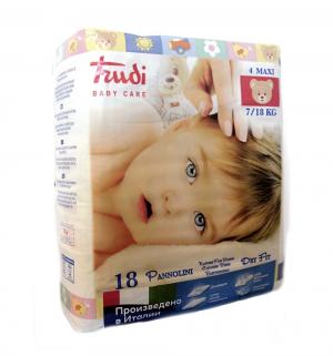 Подгузники  №4 Maxi (7-18 кг) 18 шт. Trudi