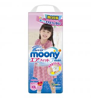 Трусики  ХXL для девочек (13-25 кг) 26 шт. Moony