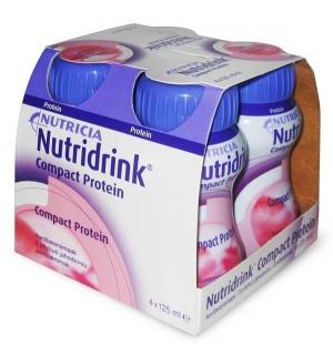Молочная смесь  Compact Protein клубника №4 с 3 лет, 125 г Nutridrink